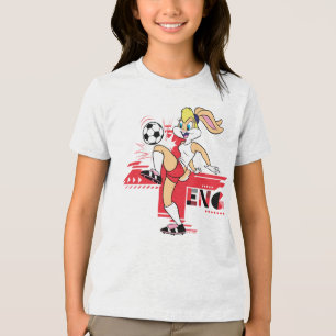 Lola Bunny Team England Soccer Graphic Tri-Blend Shirt