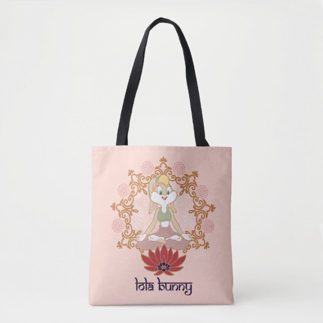 Lola Bunny Yoga Lotus Pose Tote Bag (Front)