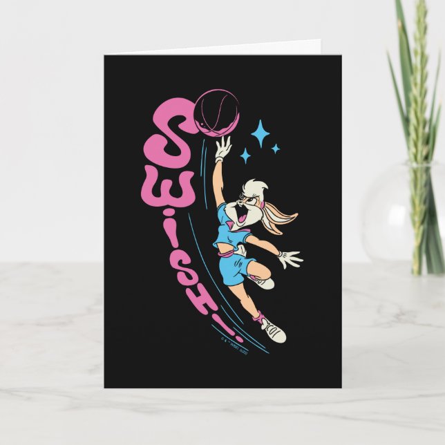 Lola Buny "SWISH!" Basketball Dunk Card (Front)