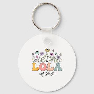 Lola Est. 2026 Wildflower Promoted To Lola Key Ring