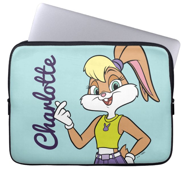 Lola Finger Heart Laptop Sleeve (Front)