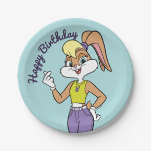 Lola Finger Heart Paper Plate