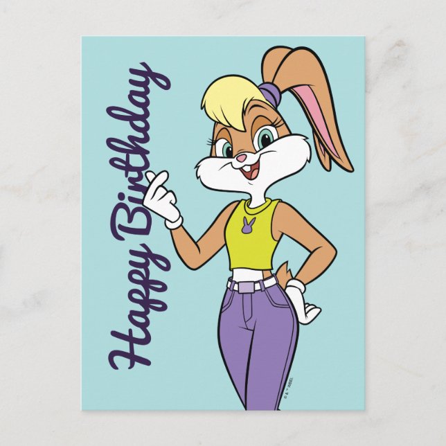 Lola Finger Heart Postcard (Front)