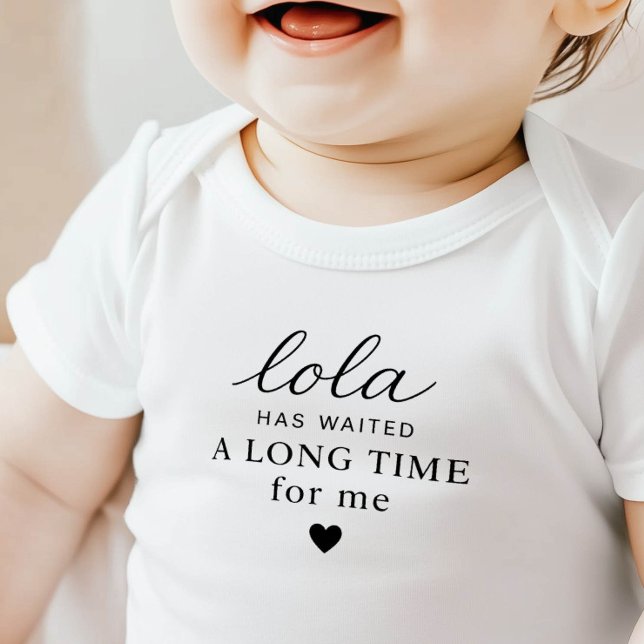 Lola Has Waited Baby Bodysuit Gift (Creator Uploaded)