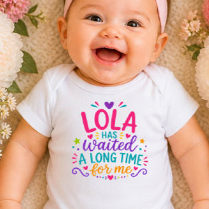 Lola Has Waited Colourful Baby Bodysuit