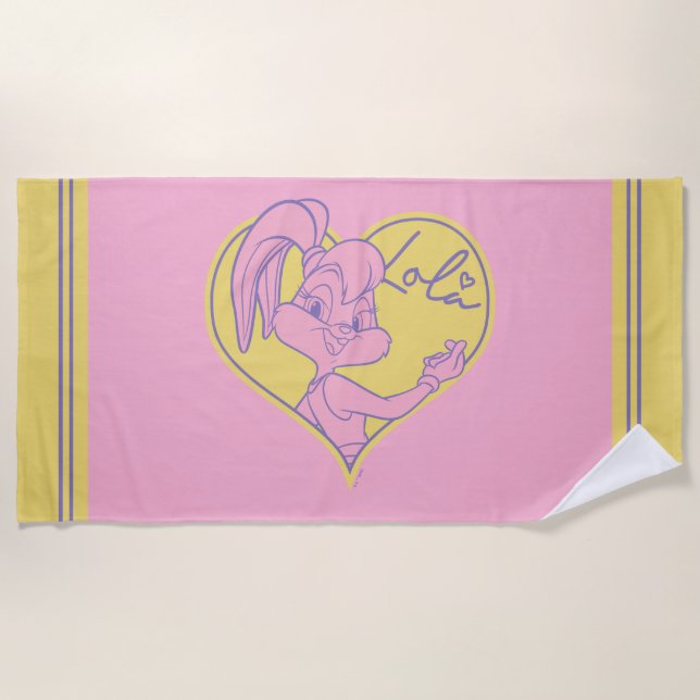 Lola Heart Signature Beach Towel (Front)