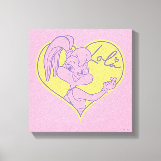 Lola Heart Signature Canvas Print (Front)