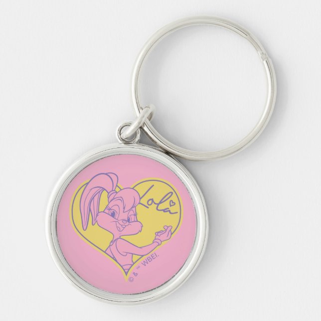 Lola Heart Signature Key Ring (Front)