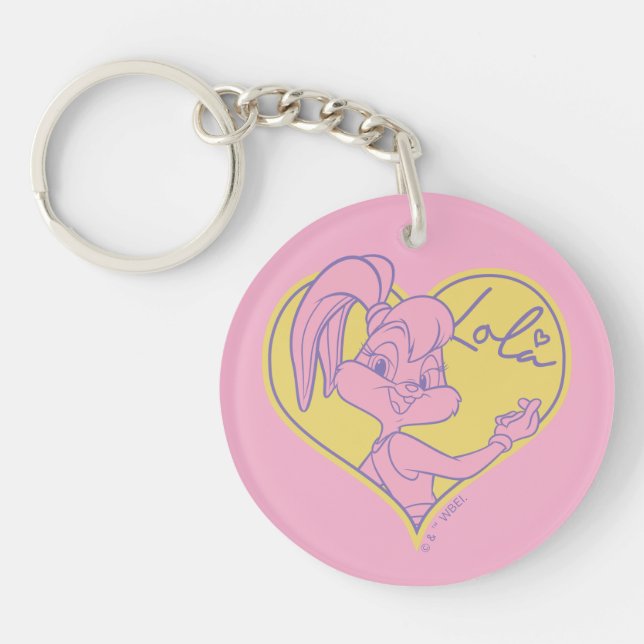 Lola Heart Signature Key Ring (Front)