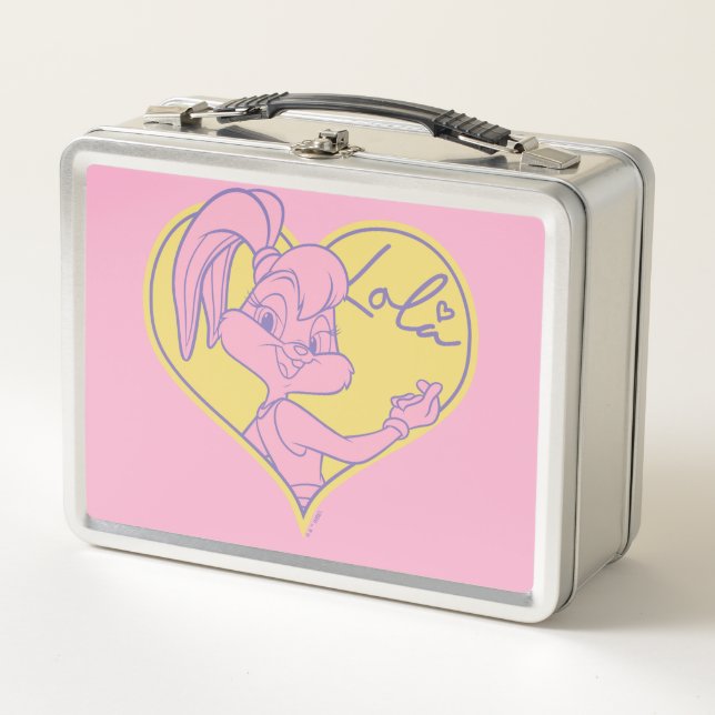 Lola Heart Signature Metal Lunch Box (Front)