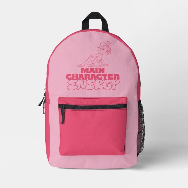 Lola Main Character Energy Printed Backpack (Front)