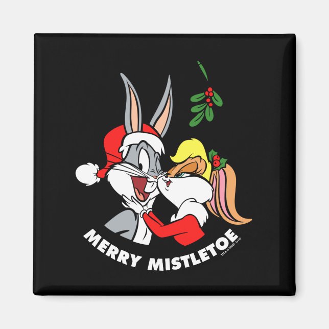 Lola Merry Mistletoe  Magnet (Front)