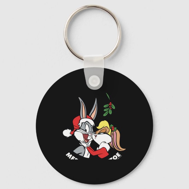 Lola Merry Mistletoe T Shirt  Key Ring (Front)