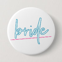 LOLA Neon Blue and Pink 90's Bride Bachelorette