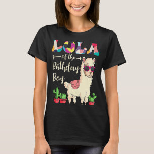 Lola Of The Birthday Boy LLama Bday Party Celebrat T-Shirt