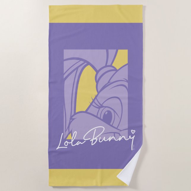 Lola Portrait Autograph Beach Towel (Front)