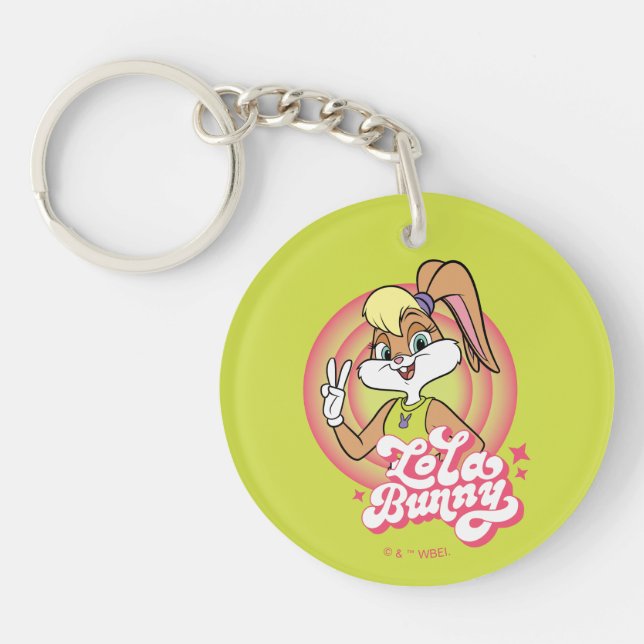 Lola Retro LOONEY TUNES™ Rings Key Ring (Front)
