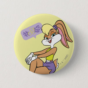 Lola Sitting 6 Cm Round Badge
