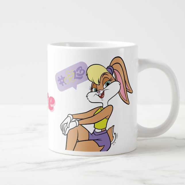 Lola Sitting Large Coffee Mug (Right)
