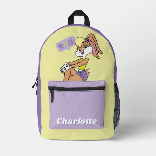 Lola Sitting Printed Backpack (Front)