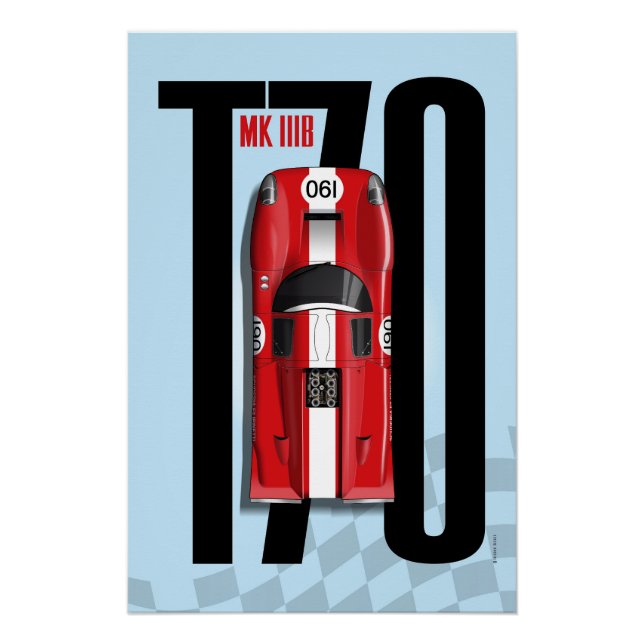 Lola T70 No.190 Fillipinetti Top Tribute Poster (Front)