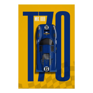 Lola T70 No.6 Sunoco Top Tribute Poster