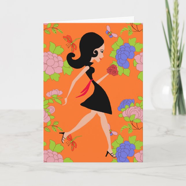 Lola the Shopaholic Card (Front)