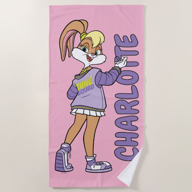 Lola TUNE SQUAD™ Varsity Heart Beach Towel (Front)