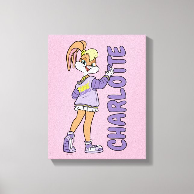 Lola TUNE SQUAD™ Varsity Heart Canvas Print (Front)