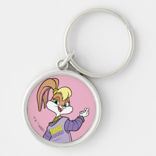 Lola TUNE SQUAD™ Varsity Heart Key Ring (Front)