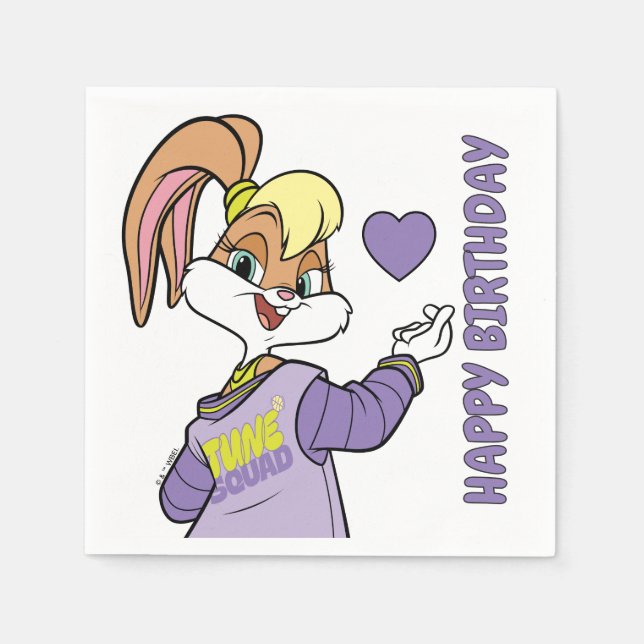 Lola TUNE SQUAD™ Varsity Heart Napkin (Front)