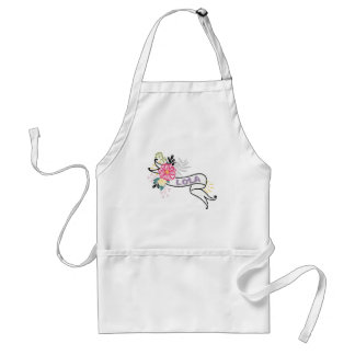 Lola with Floral Ribbon Standard Apron