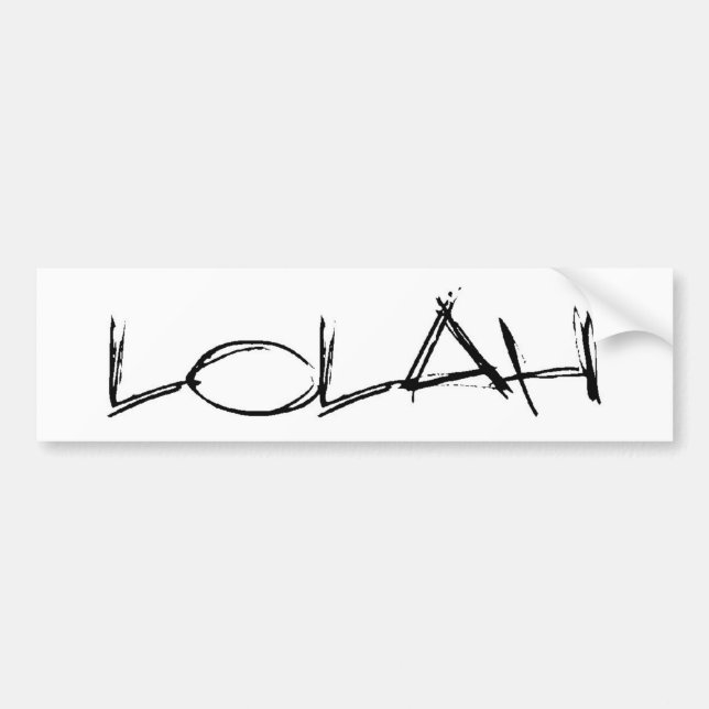 lolah bumper sticker (Front)