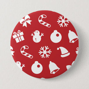 Lolailo 12 Merry Christmas/Feliz Navidad 7.5 Cm Round Badge