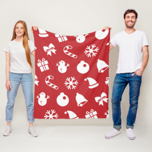 Lolailo 12 Merry Christmas/Feliz Navidad Fleece Blanket