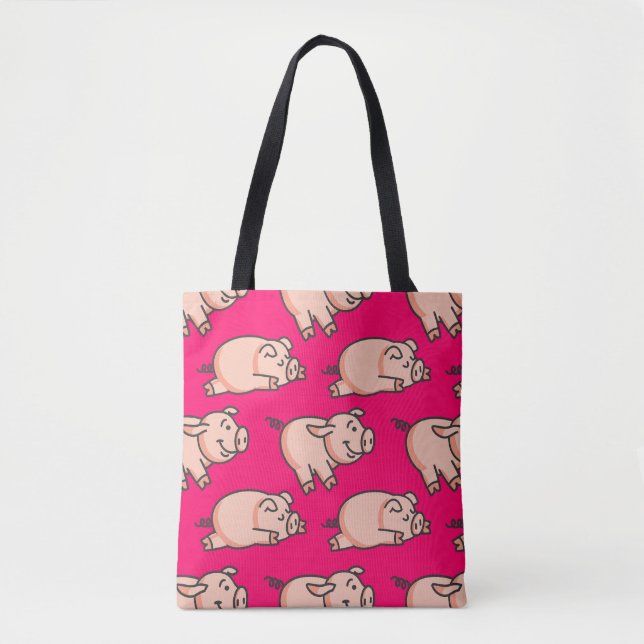 Lolailo 19 Oink Oink Tote Bag (Front)