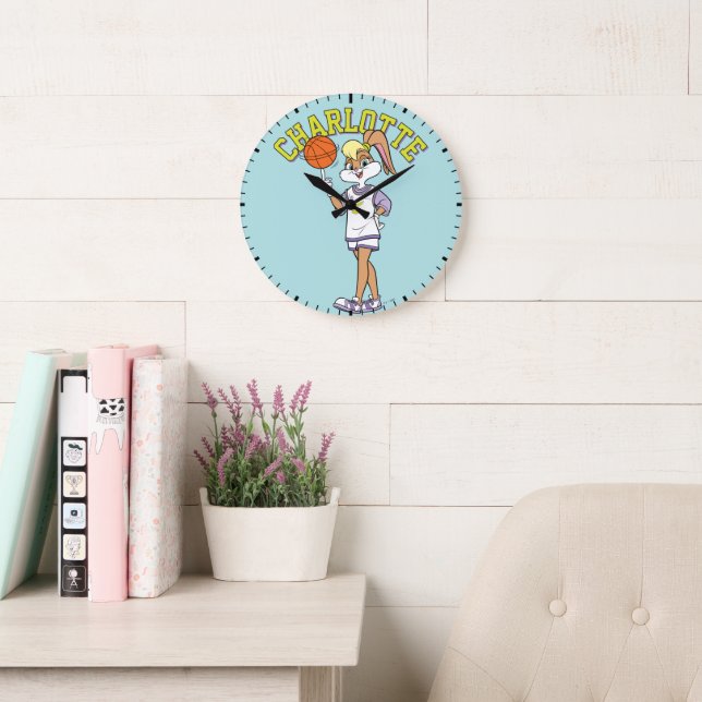 Lola's Basketball Spin Large Clock (Reading Room)