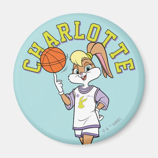 Lola's Basketball Spin Magnet (Front)