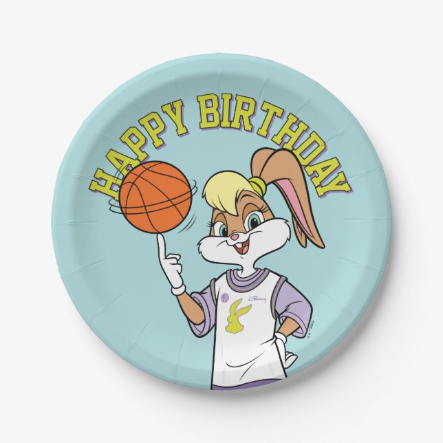 Lola's Basketball Spin Paper Plate (Front)