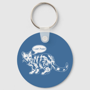 lolcat - i can has? key ring