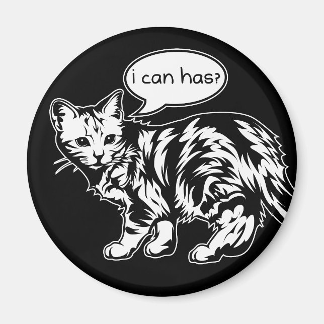 lolcat - i can has? magnet (Front)
