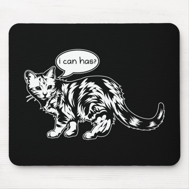 lolcat - i can has? mouse mat (Front)