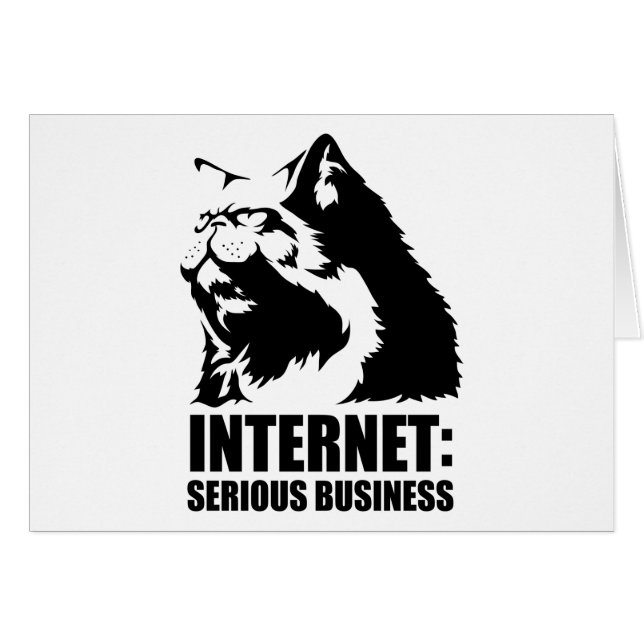 lolcat the internet is serious business (Front Horizontal)
