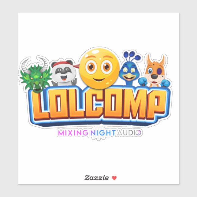 LOLCOMP Custom-Cut Vinyl Sticker (Sheet)
