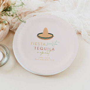 LOLITA Fiesta Siesta Tequila Bachelorette Table Paper Plate