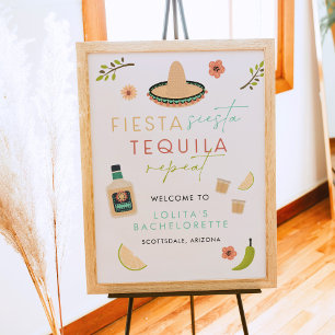 LOLITA Fiesta Siesta Tequila Bachelorette Welcome Poster