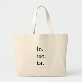 Lolita - Vladimir Nabokov Large Tote Bag