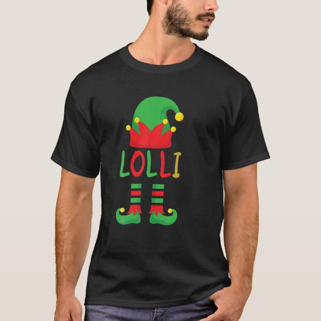 Lolli Lolly Pop Pops Matching Family Christmas Paj T-Shirt (Front)