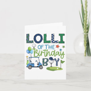 Lolli Of The Birthday Boy Hole In One Golf Sport  Card