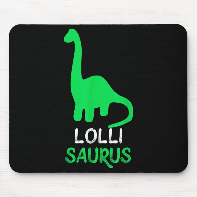 Lolli-saurus Funny Dino Dinosaur Lollisaurus  Mouse Mat (Front)